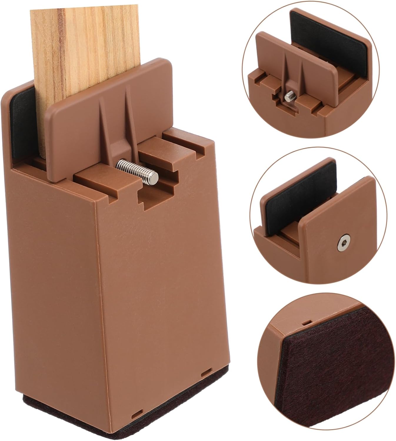 Cabilock Bed Riser Adjustable 4 Pcs Heavy Duty Furniture Pads Bun Feet Legs for Tables Desk Chair Legs Extenders Couch Risers