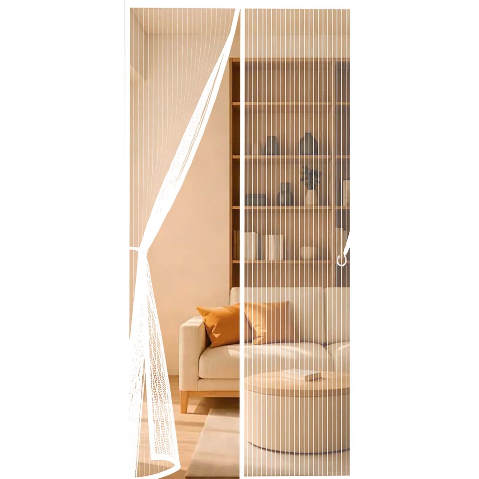 Moustiquaire porte fenêtre 106 x 237 cm blanche pour chambre