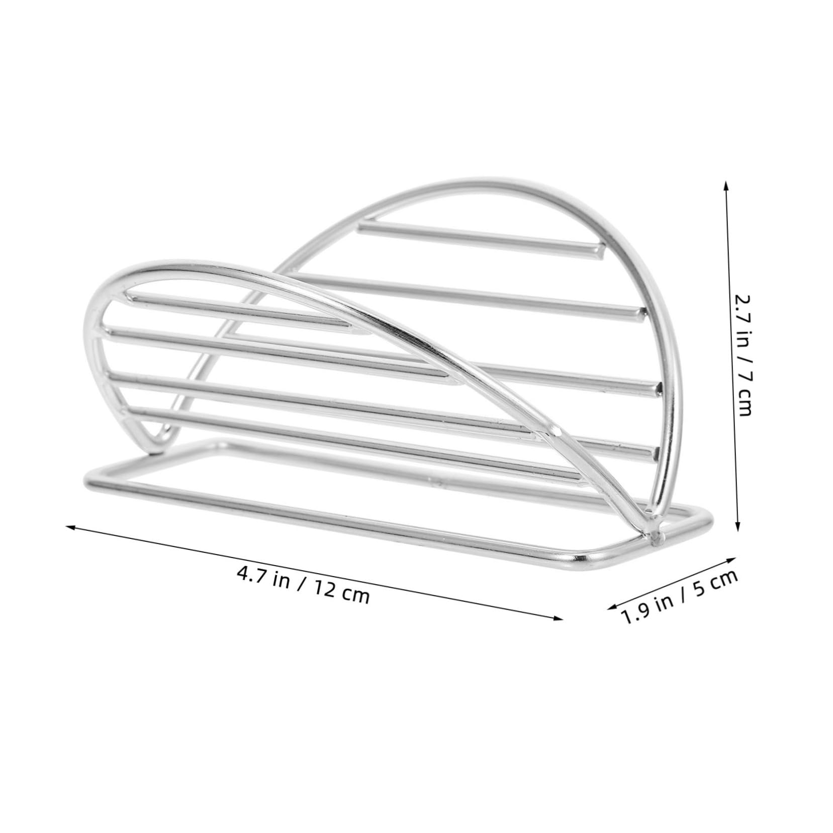 PRETYZOOM Stainless Steel Taco Holder Stand Air Fryer Oven Rack Metal Taco Rack for Parties Bbq