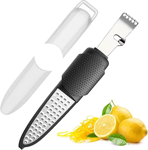 Pisol Râpe et zesteur d'agrumes citron orange, râpe à fromage