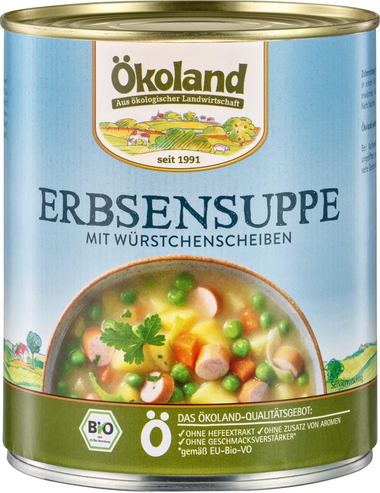Erbsensuppe mit Würstchenscheiben 6 x 800 g