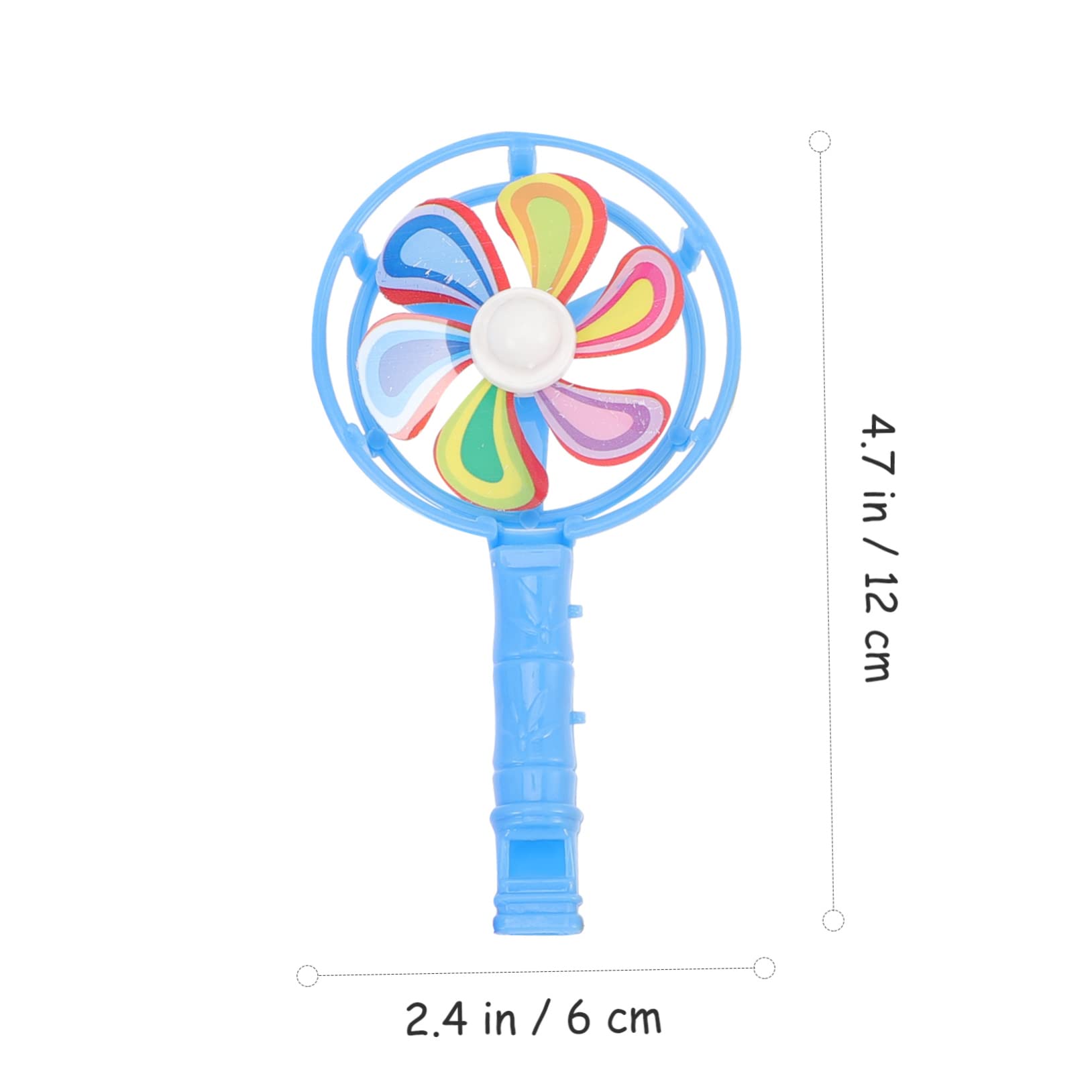 Hohopeti 30Pcs Colorful Windmill Whistles for Fun Whistle Playthings for Parties Safe Plastic for Games Music Learning Random Colors
