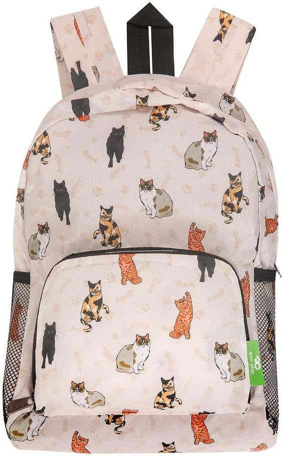ECO CHIC Lichtgewicht opvouwbare rugzak, 18 liter, waterdichte dagrugzak voor reizen, wandelen en outdoor, gemaakt van gerecyclede materialen, Bloemen Beige, One Size, Rugzak Rugzakken ECO CHIC Lichtgewicht opvouwbare rugzak, 18 liter, waterdichte dagrugzak voor reizen, wandelen en outdoor, gemaakt van gerecyclede materialen, Bloemen Beige, One Size, Rugzak Rugzakken