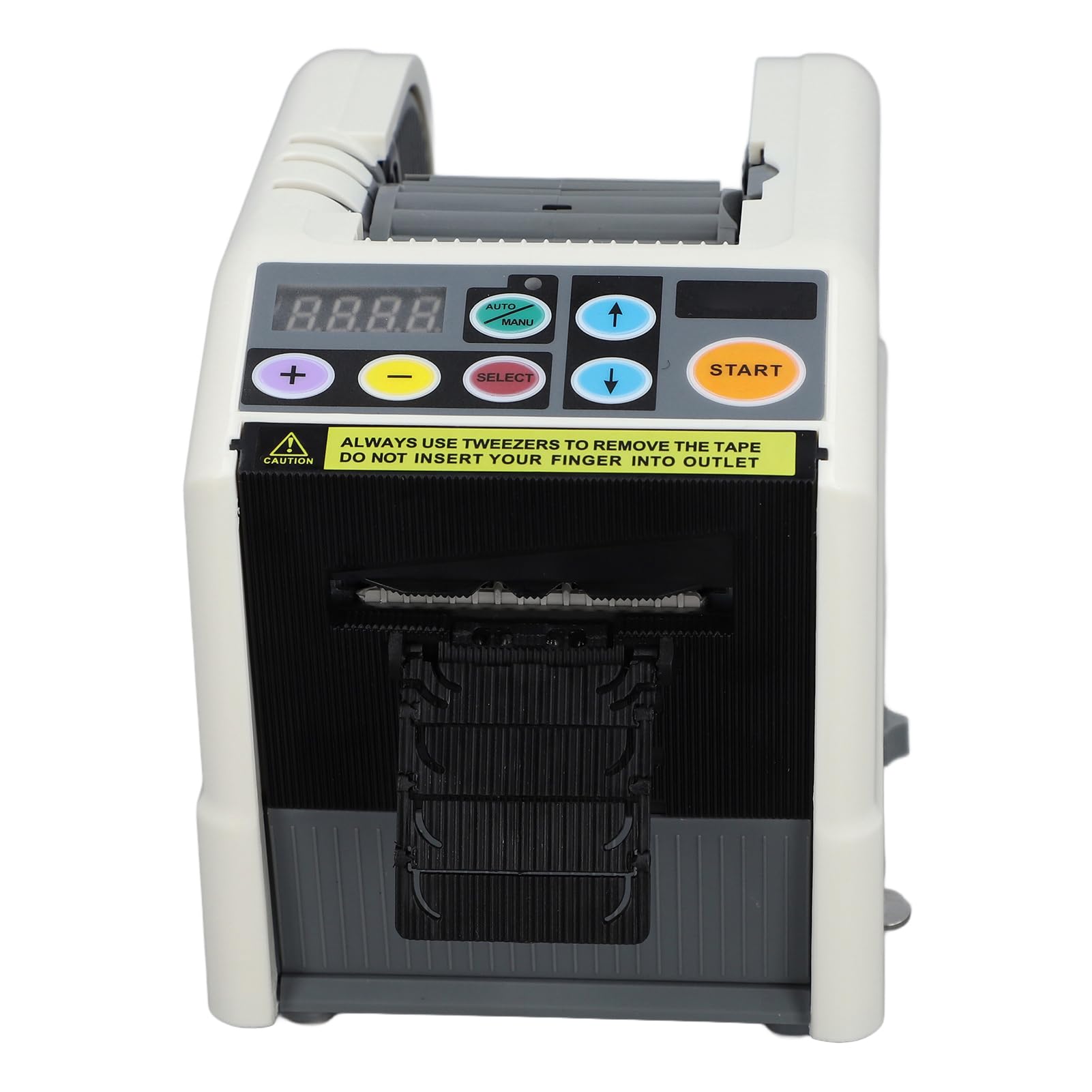 Keenso Distributore di Nastro Adesivo Automatico Efficiente Taglierina a Doppia Banda Larghezza 6 a 60 Mm con Funzione di Memoria Intelligente per L'uso di Ufficio e Casa (Plug dell'UE 220-240 V,