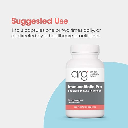 Miniatura 6 de Allergy Research ImmunoBiotic Pro Suplemento - Lactobacillus Rhamnosus Lysate Powder 75 mg, regulador inmunobiótico, apoyo inmunológico, cápsulas