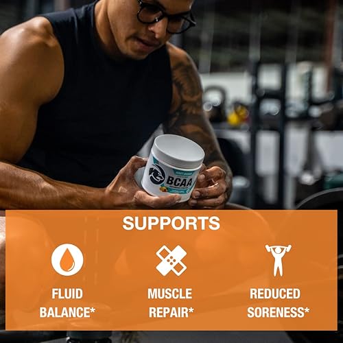 Miniatura 4 de Honey Badger BCAA + EAA Aminoácidos en polvo, BCAA + L-Glutamina, Keto, vegano, sin azúcar para hombres y mujeres, mezcla de bebida de hidratación y