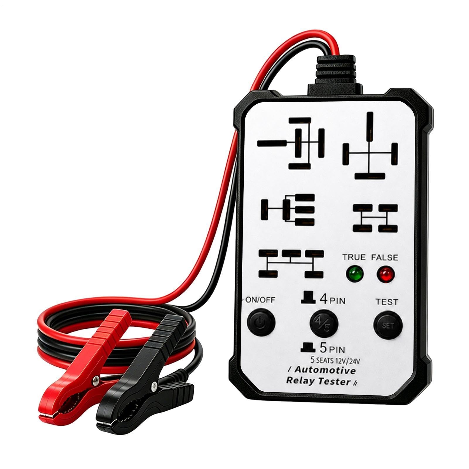 Comprobador de relés de coche 12 V 24 V con indicador luminoso integrado