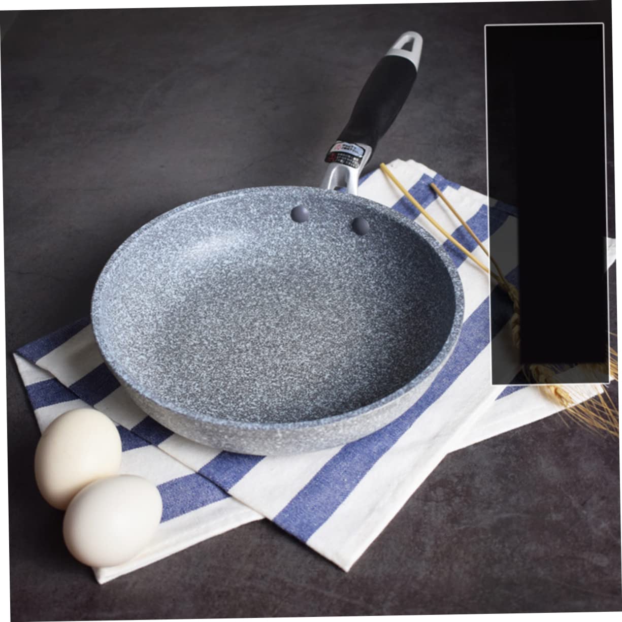MAGICLULU 28cm Antihaftpfanne aus Stein mit Griff für Hausgebrauch