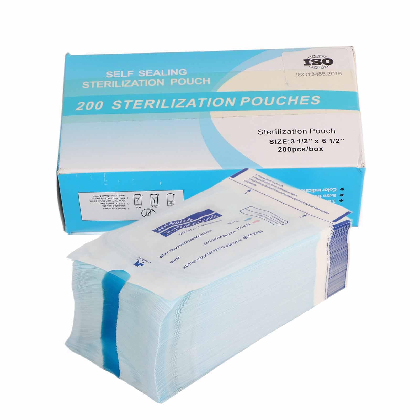 200Pcs/Box Gear Self Sealing Sterilization Bag For Self Sealing Sterilization Sterilization Pouch For For Sterilisation Pouches Cleaning Tools(90