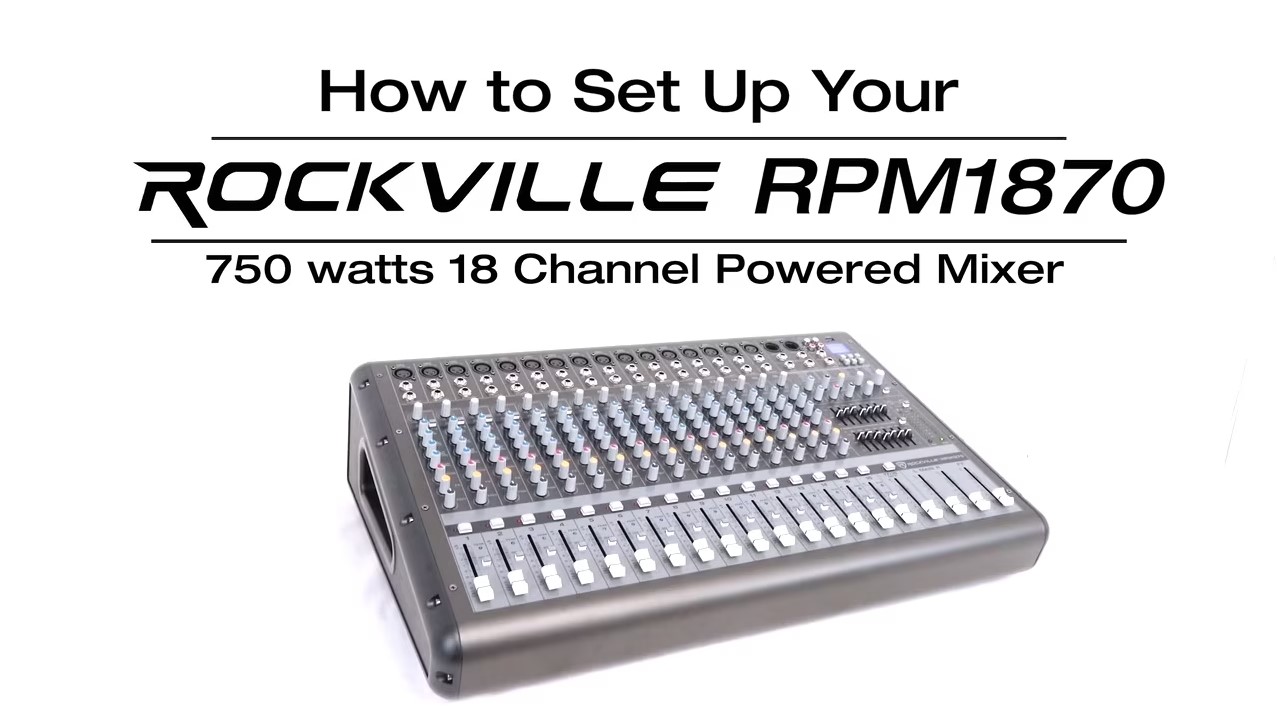 Amazon.com: Rockville Rpm1870 Bundle: 18 Channel 6000-Watt Powered
