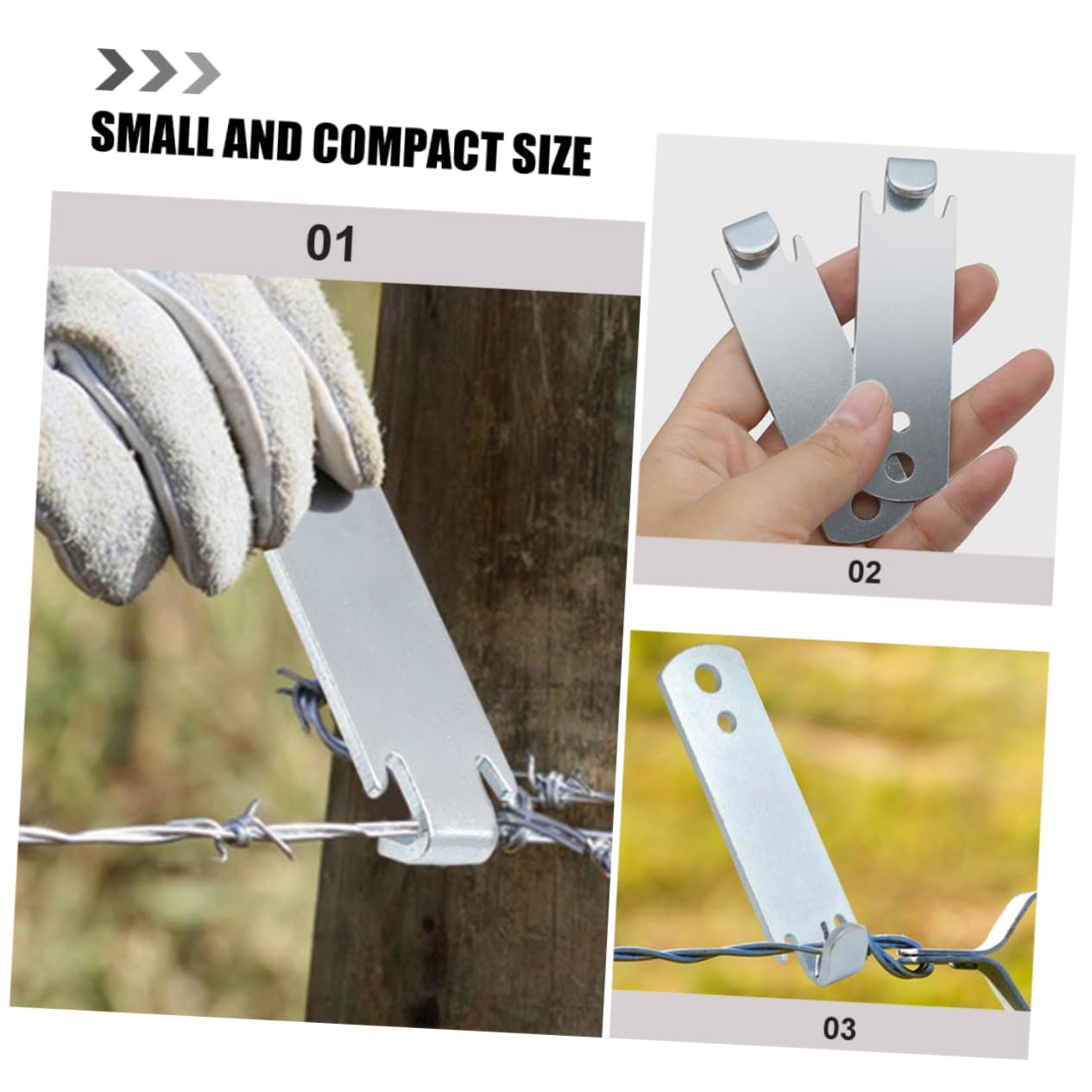 Levemolo Electrical Wire 2pcs Steel Wire Tightener Easy to Use for Ranch Construction Fences