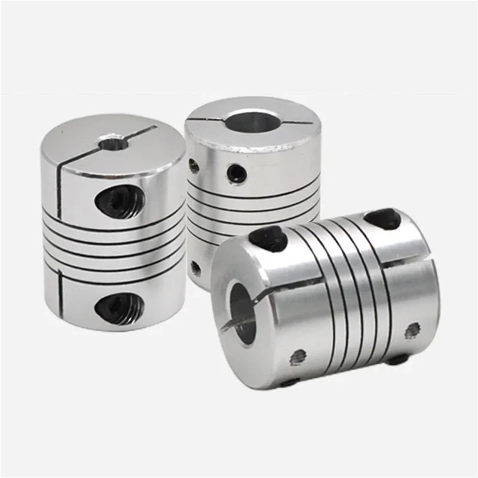 Giunto di serraggio rigido in alluminio 6mm/8mm/10mm/12mm/14mm/15mm/16mm Giunto for albero in alluminio Accoppiatore flessibile Connettore motore for stampante 3D Servo passo-passo(8mm-12mm)