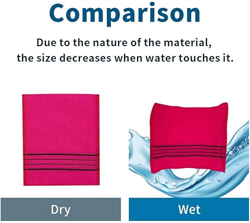 Miniatura 6 de Toalla de baño exfoliante verde, 10 piezas, manopla exfoliante asiática coreana, guante de ducha, eliminación de células secas de piel muerta,