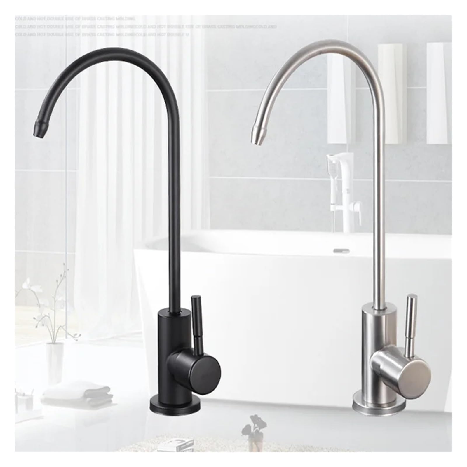 Purificateur de cuisine en acier inoxydable 304 Robinet de refroidissement rotatif (doré) – Système de purification de l'eau de qualité supérieure pour la maison et le restaurant