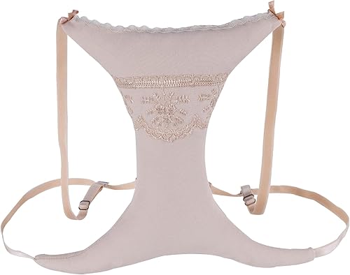 Miniatura 9 de Almohada de pecho – Suave 100% algodón, almohada de pecho para dormir de lado, soporte de pecho antiarrugas, correa ajustable, tela transpirable,