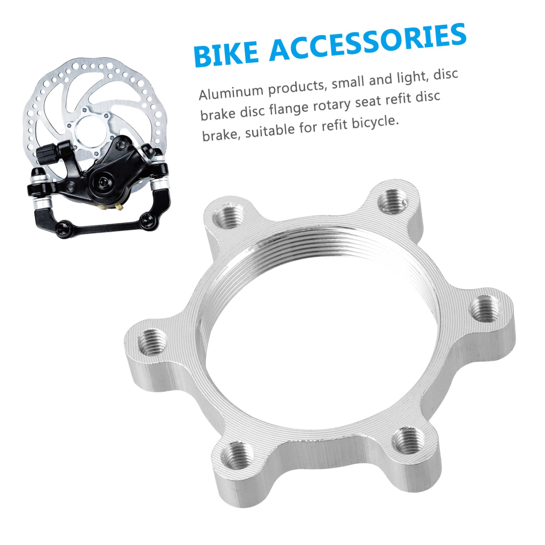 GOOHOCHY Mountain Bike 6pcs Disc Brake Rotor Adapter Center Lock Hubs Adapter Easy to Use Install for Bicycles