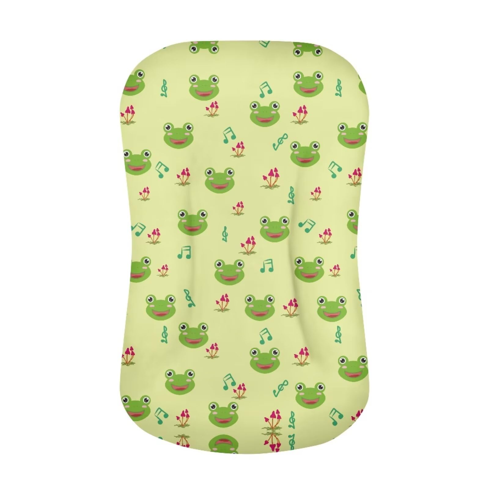 Kathyboom Cute Frogs Baby Lounger Cover for Newborn Baby Boys and Girls Soft Infant Pillow Slipcovers Durable Baby Nest Pillow Cover Home Decor