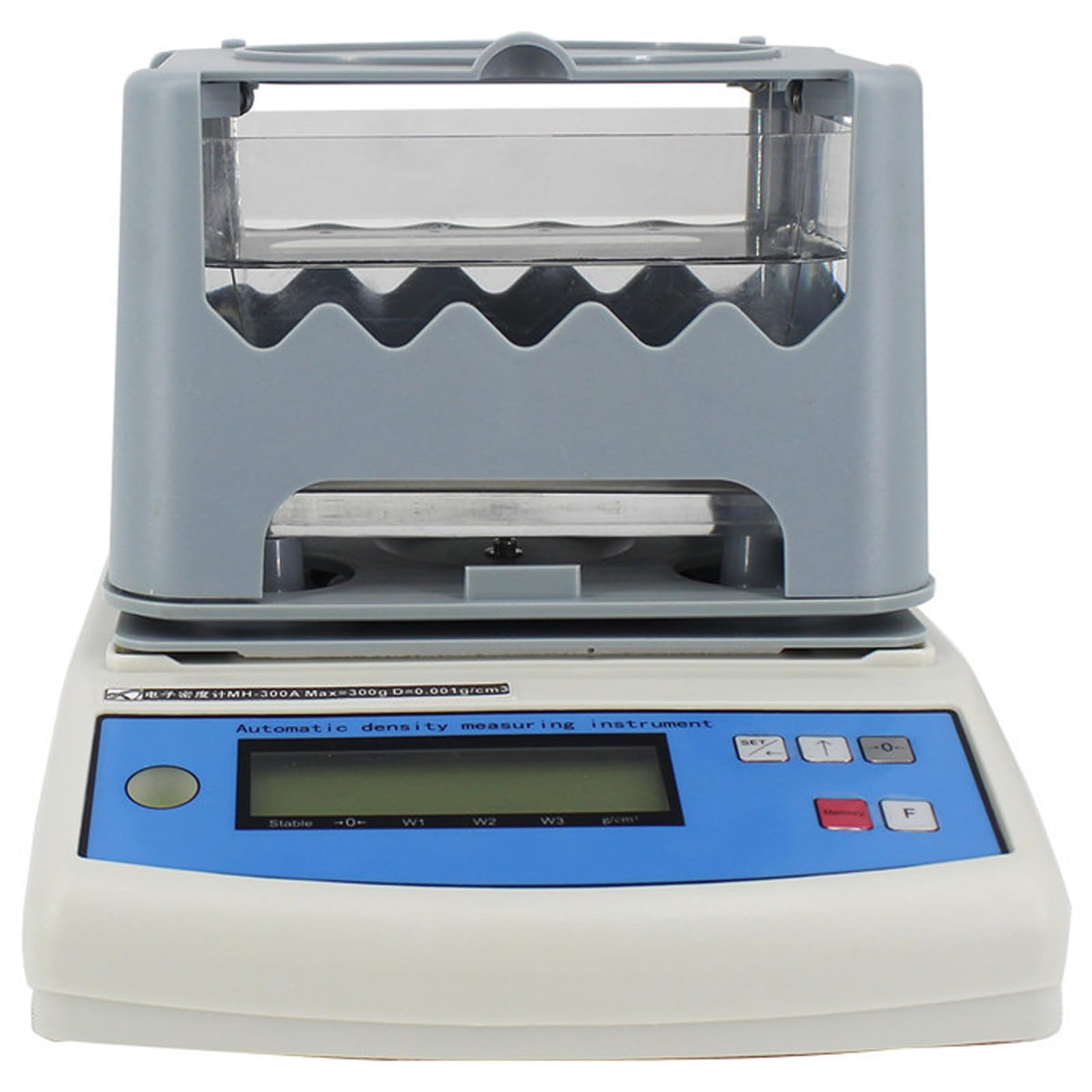 Industrielles digitales Festdichtemessgerät, transparenter Wassertank, elektronisches Densimeter 300 g/600 g für Maschinenfabriken & F & E-Labors