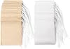 100PCS Disposable Tea Filter Bags, Carehabi Empty with Drawstring, for Loose, Muslin Bag (6 x 8 cm) (100PCS)
