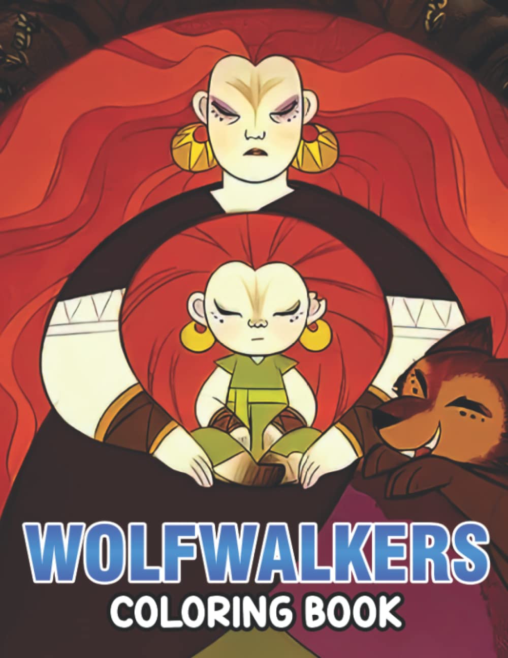 Wölfwalkers Coloring Book: Adorable Animal Characters Coloring Pages ...