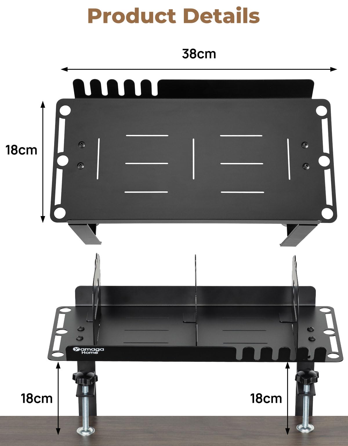 Regal Schreibtisch Ahtadums Schreibtisch-Organizer - 3-stufiges Klemmregal Mit 30 Zubehörteilen (100cm, Weiß) Schmales Regal