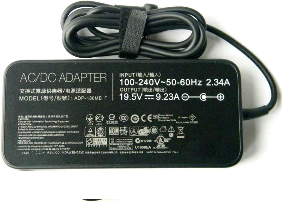 19.5V 9.23A 180W Adapter for Asus Laptop Charger Power Supply FA180PM111