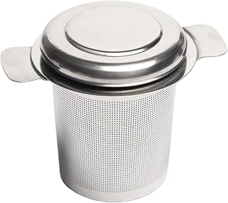 Portable Tea Infuser with Lid Spice Strainer for Outdoor Camping Mugs Kettle