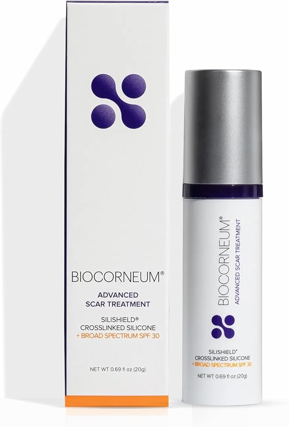Advanced Scar Treatment with Silishield & SPF 30 20g Silicone Scar Gel for Surgical Scars, Keloids & New Scars Scar Removal Cream for Old Scars Surgeon Recommended Safe for Adults & Kids