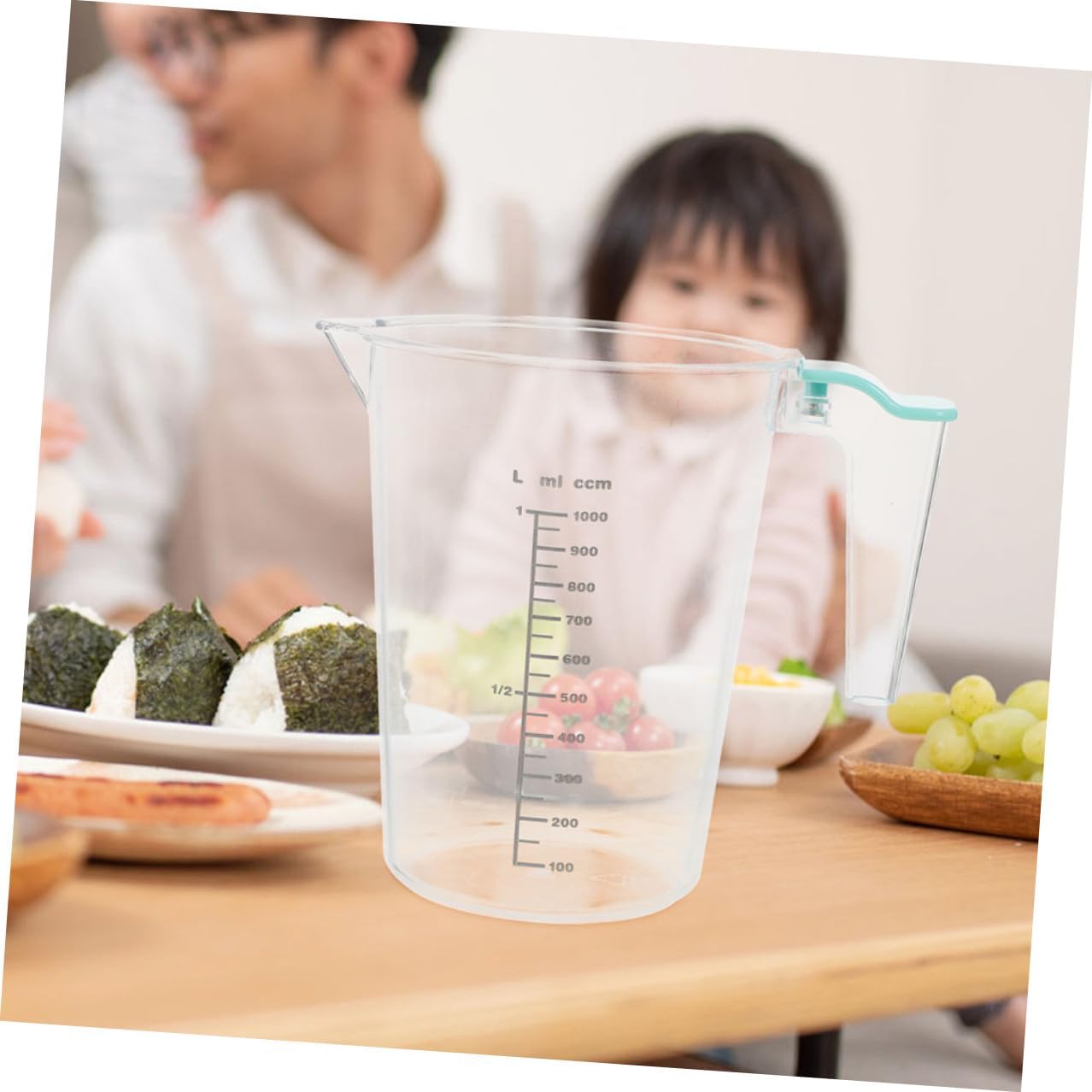 Large 1000ml Measuring Mixing Cup with Handle Acrylic Liquid Measuring Cup for Baking and Cooking Kitchen Utensils