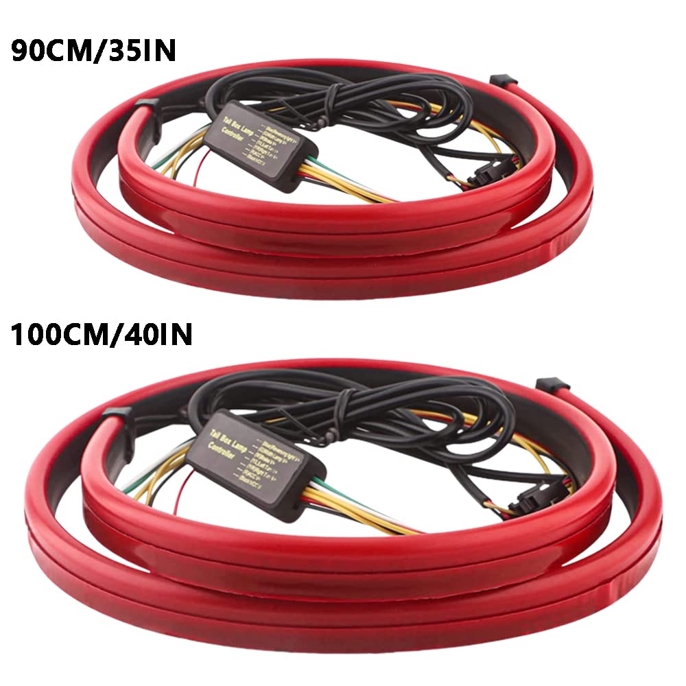 Dilwe Feu arrière Troisième Feu Stop LED Haute Luminosité Étanche ABS PC Convient pour Jeep