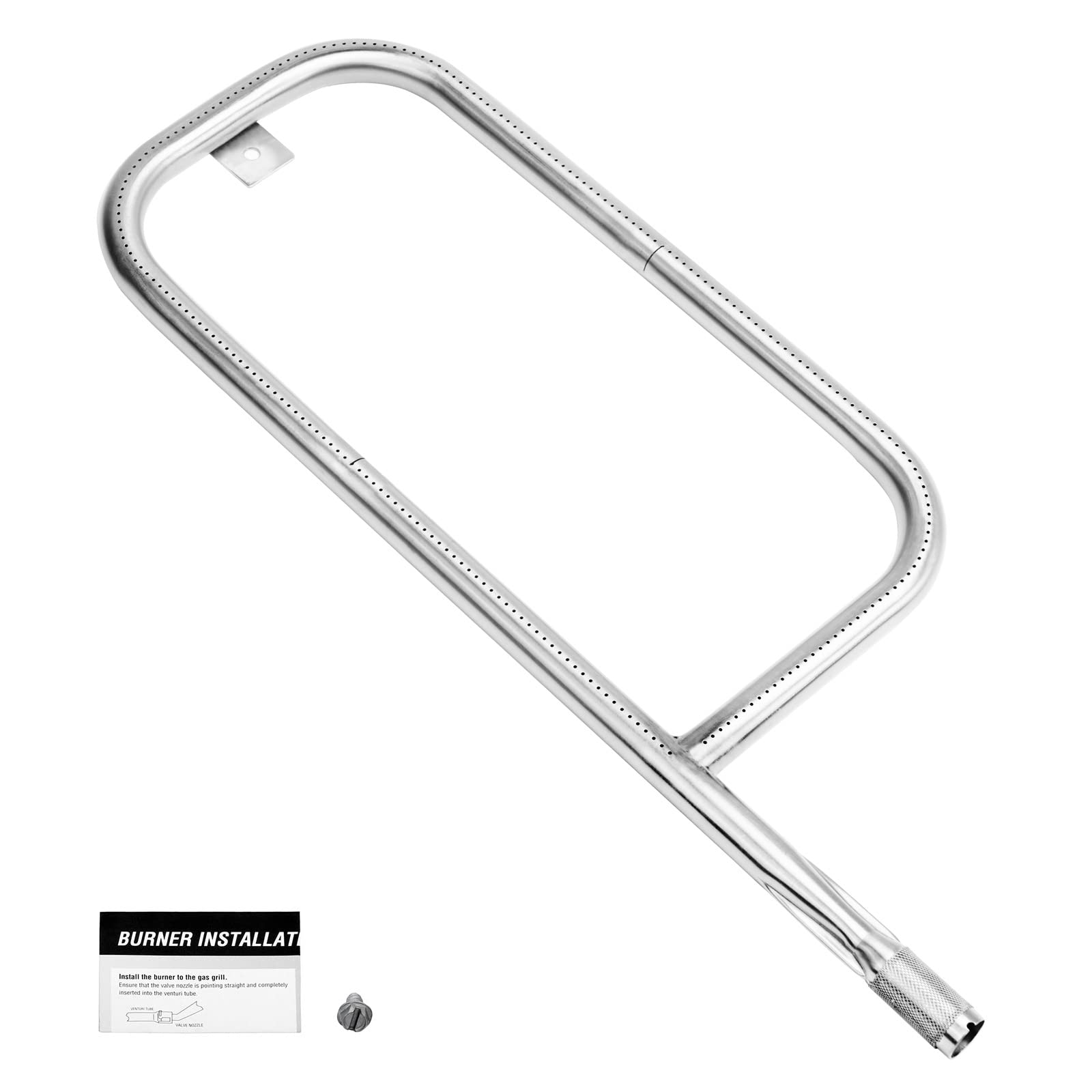 Bruciatore Di Ricambio Per Grill Weber Q200, Q220, Q2000, Q2200 - Acciaio Inossidabile, 52 Cm, Con Viti - Foto 4