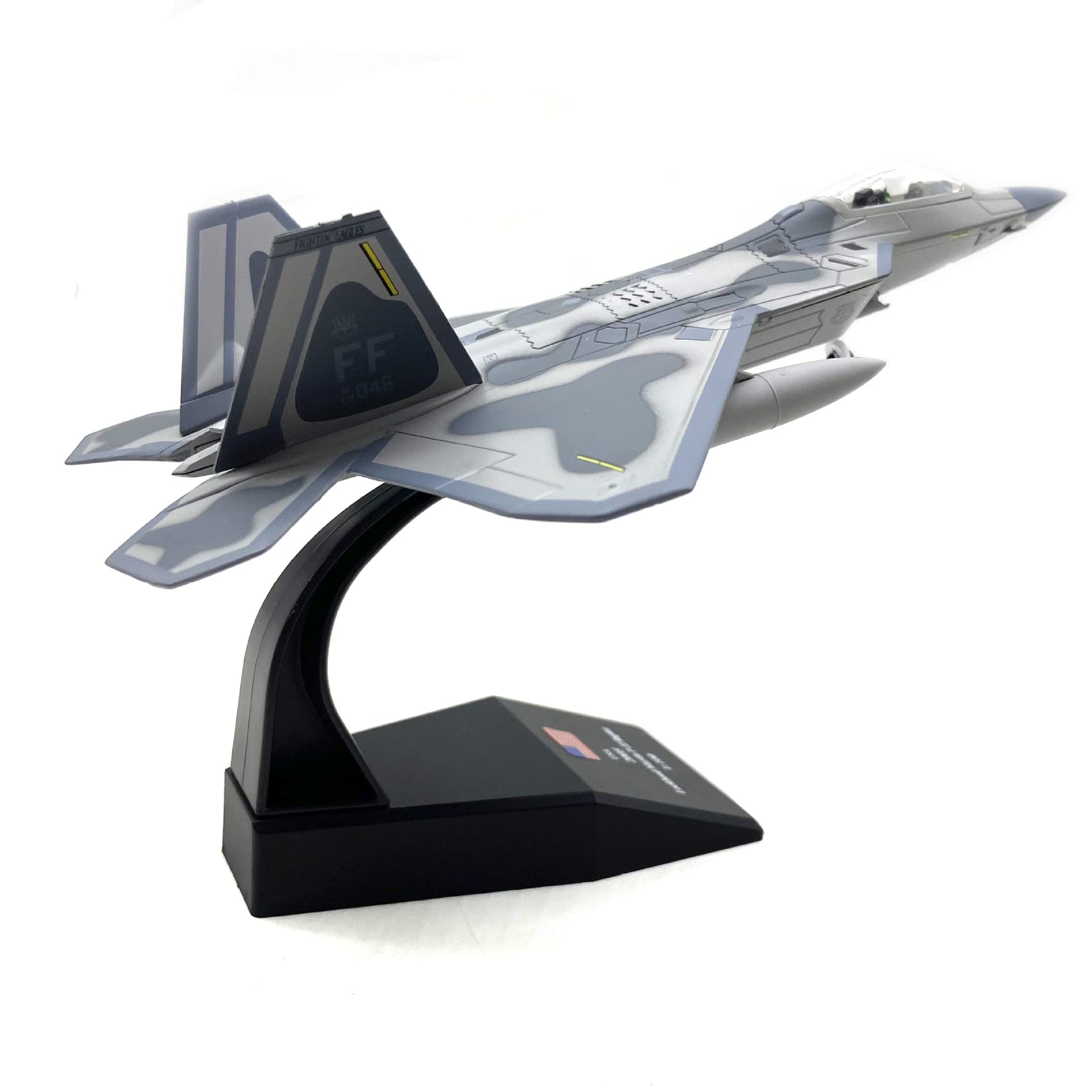 F-22 Raptor 1:100 maquette d'avion de chasse de prestige finition gris militaire