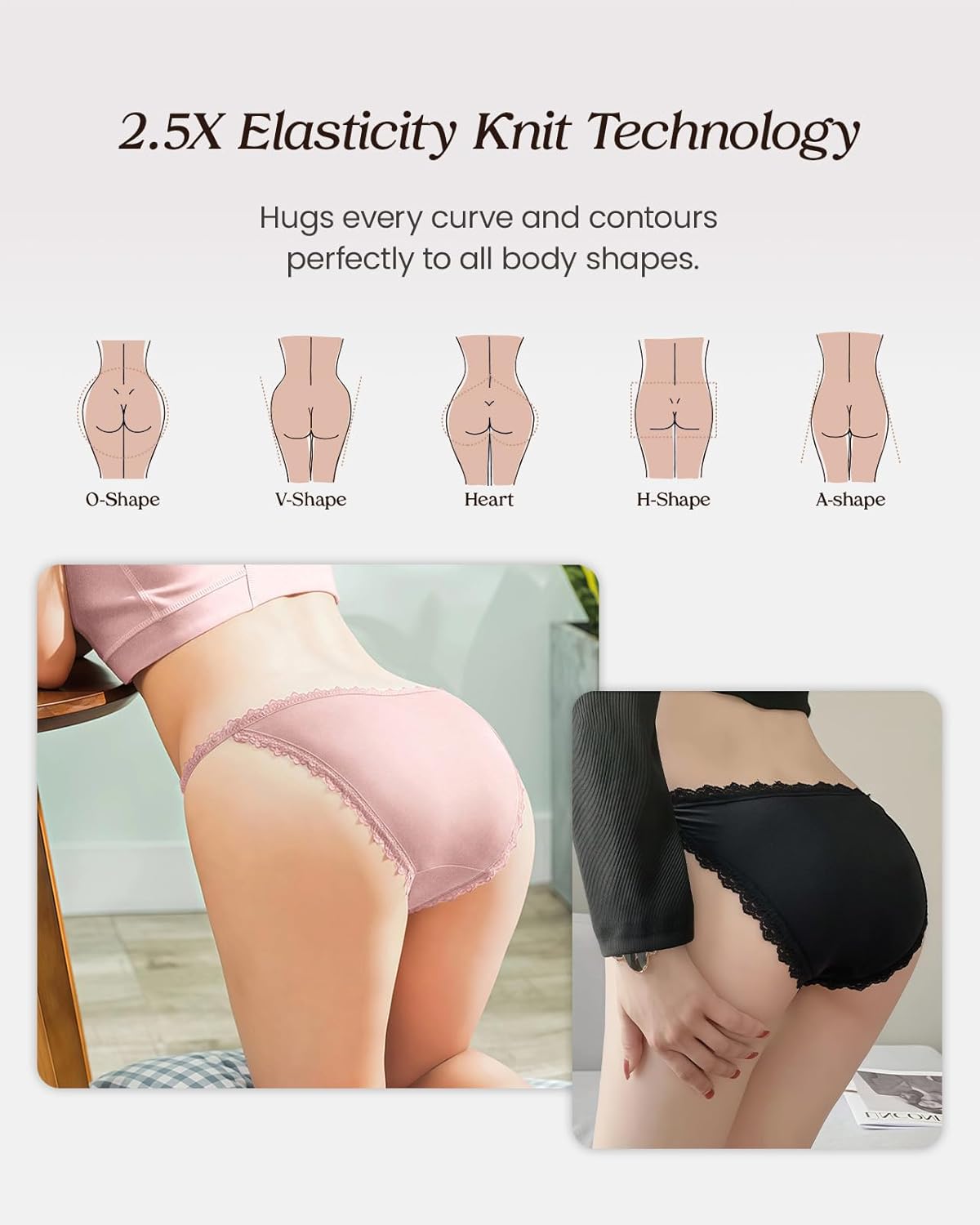 100% Mulberry Silk Tanga, Sexy High Cut String Bikini Panties for Women, Ultra Breathable - Image 5