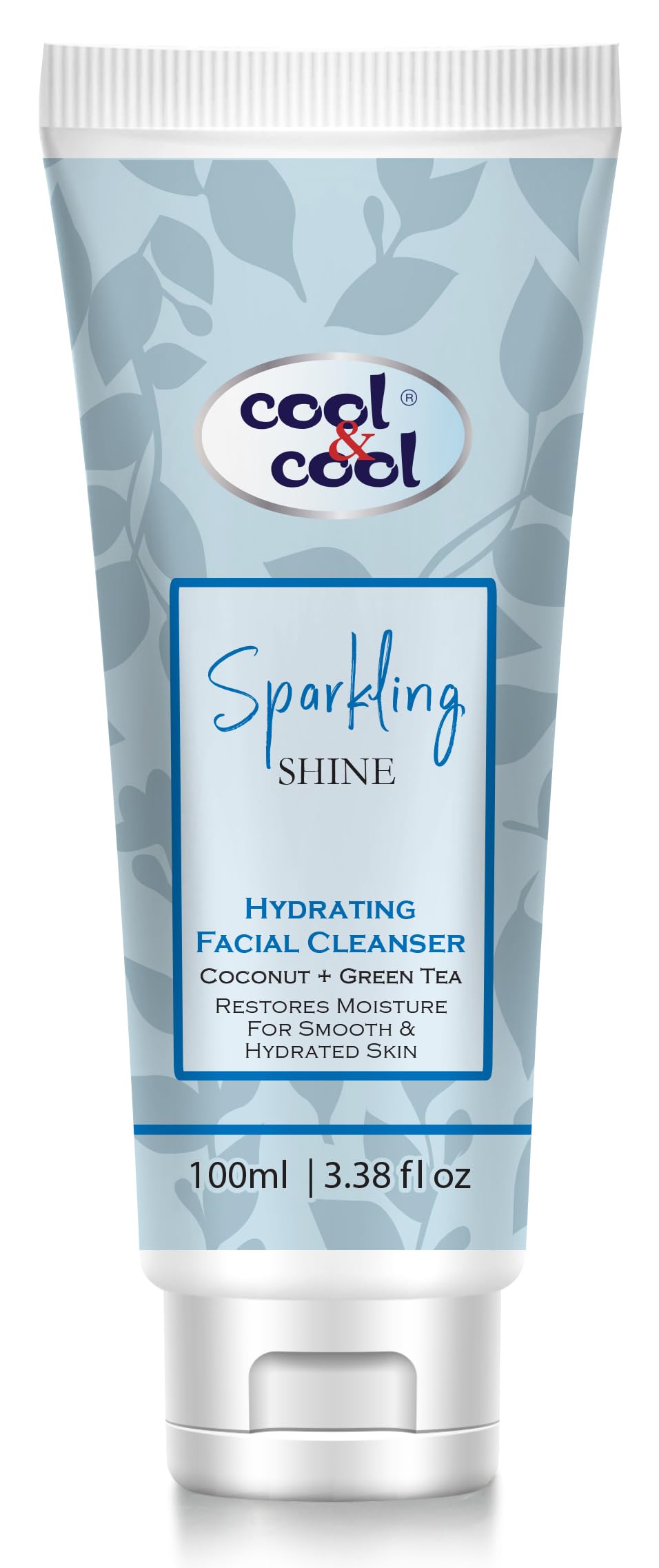 Cool & Cool Sparkling Shine Hydrating Facial Cleanser | Aloe Vera, Coconut Water & Green Tea; Restores Moisture for Smooth & Hydrated Skin, 100ml