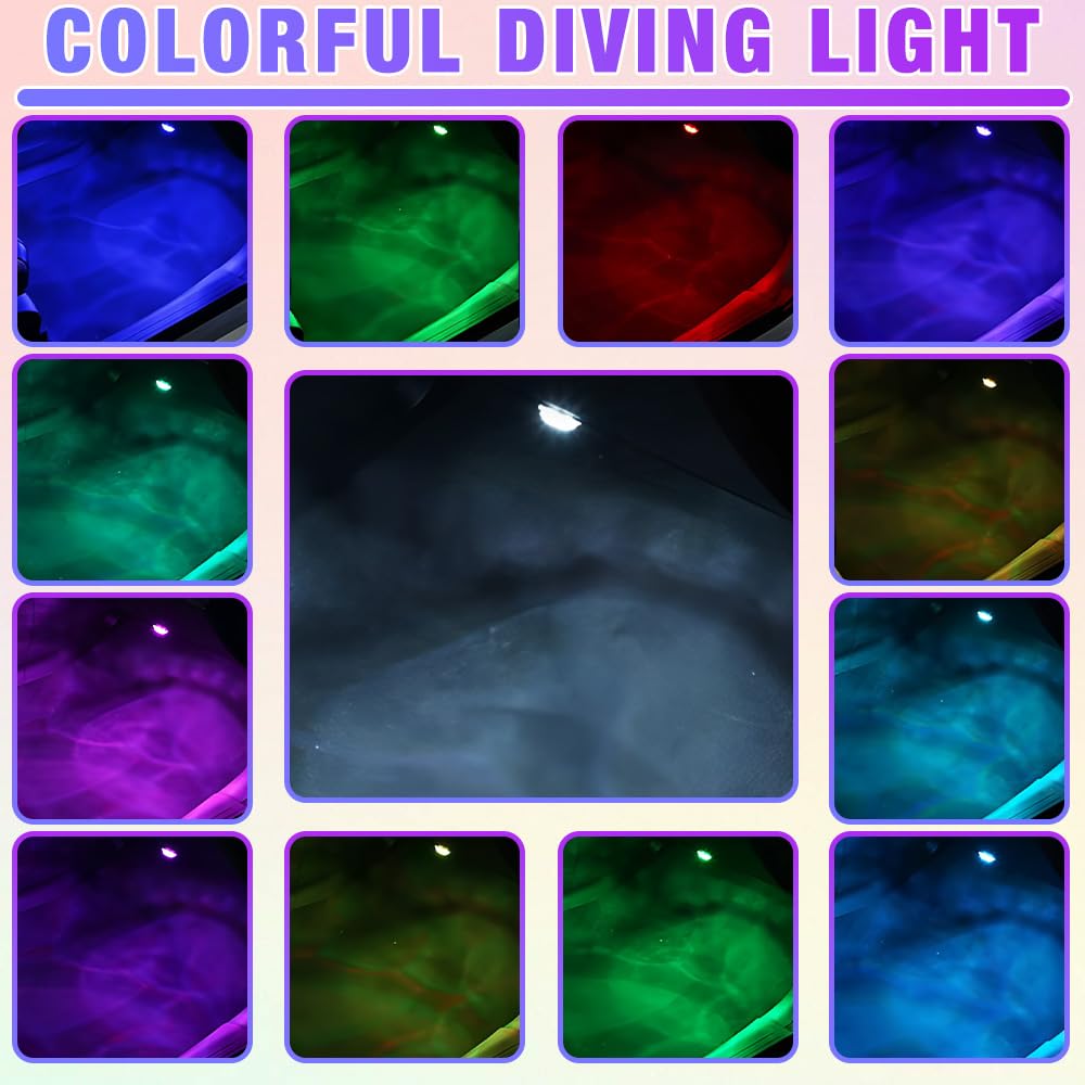 Mini Unterwasser Licht, 20 Stück LED Teelichter Bunt mit 2 Fernbedienung, Mehrfarbige Teichbeleuchtung, Mini Unterwasser Led Licht, Pool Beleuchtung für Aquarium Badewanne Pool Garten Party