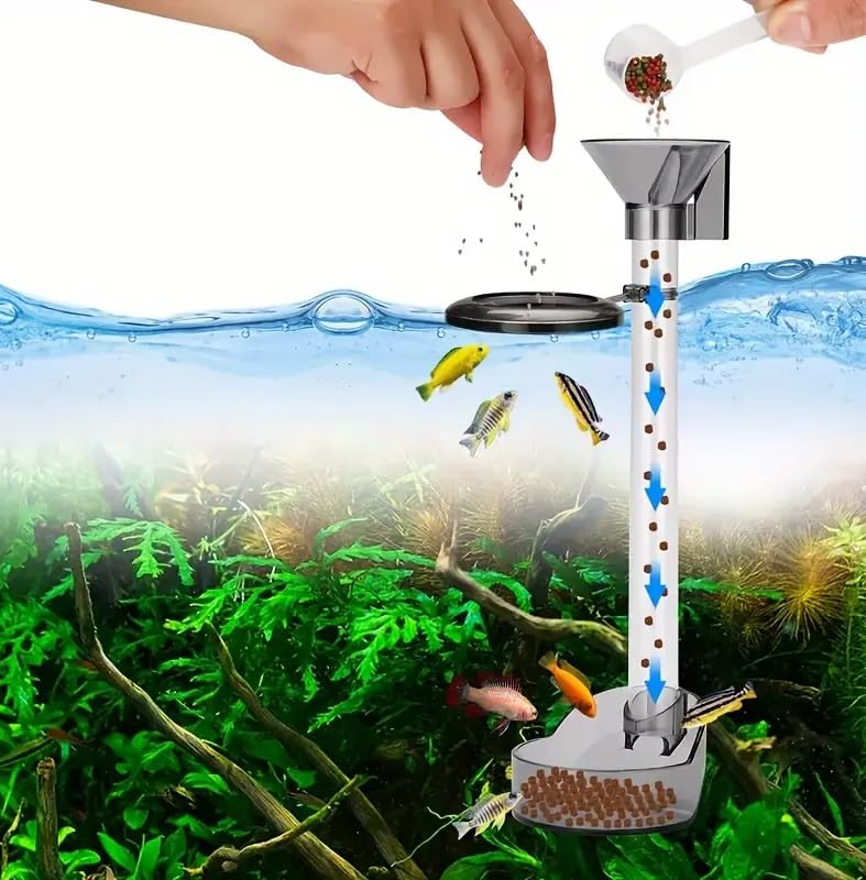 VAYINATO Plastic, 2 In 1 Mutifunction Floating And Sinking Aquarium Fish And Shrimp Food Feeder|Length For Any Height Tank|Hangon Type |Cleaing And Feeding Kit Included, 30 X 6 X 5 Cm (B0CBW4S73S) Amazon Price History, Amazon Price Tracker
