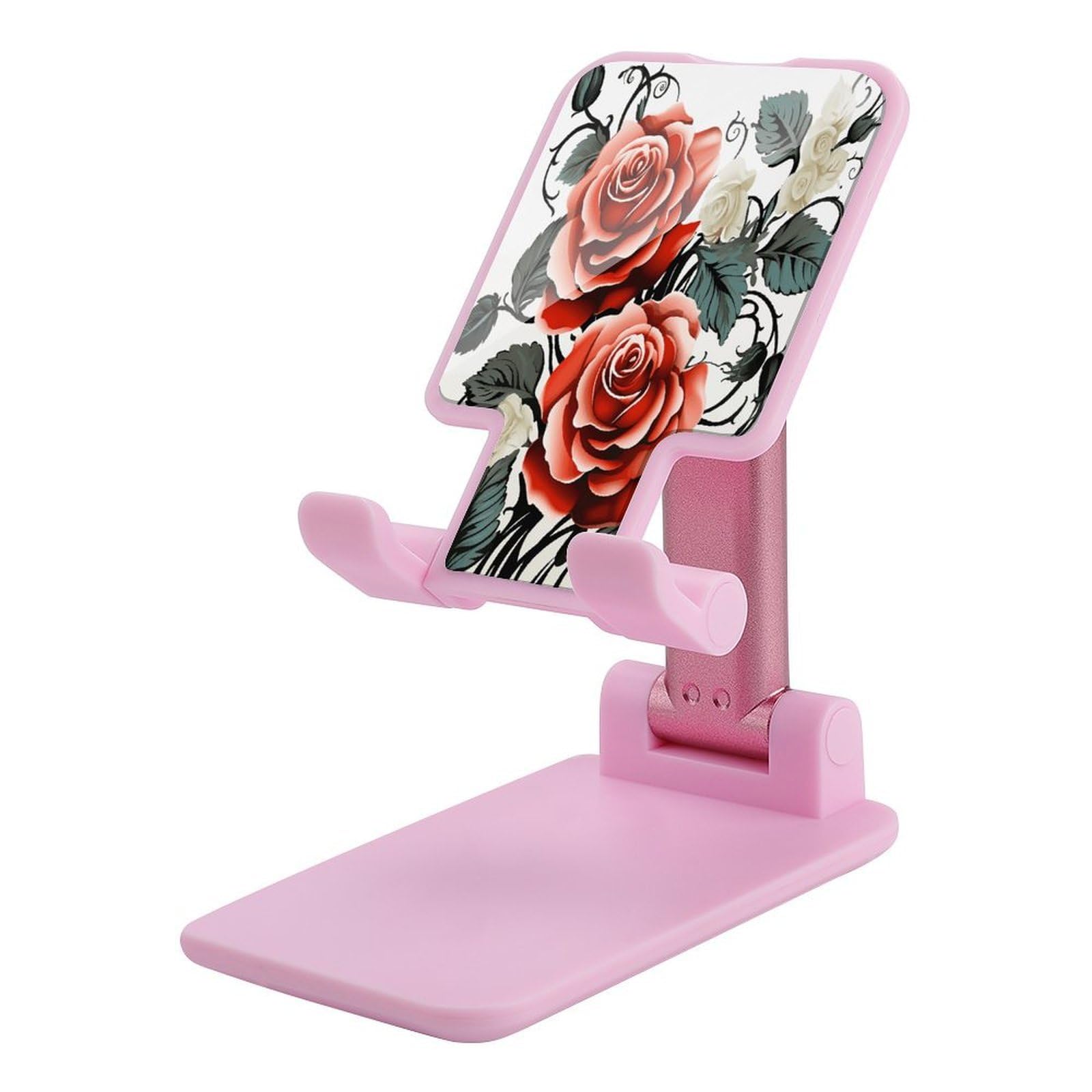 Support de téléphone bureau pliable pour éviter les douleurs de cou rose - 7