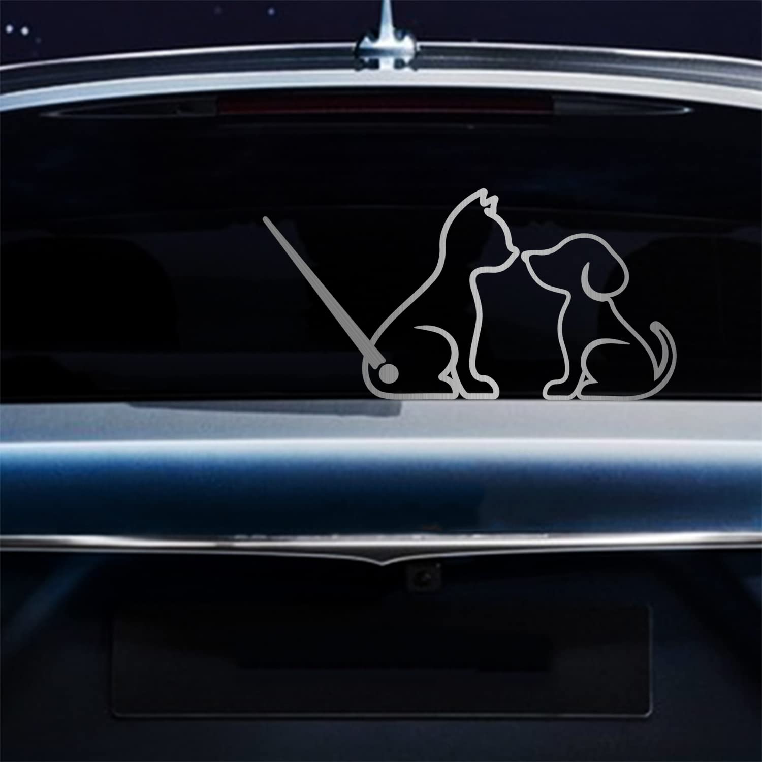 Adesivo Riflettente Per Tergicristallo Posteriore A Forma Di Gatto – Coda Mobile, Impermeabile, Alta Visibilità Notturna – Verde Menta - 4