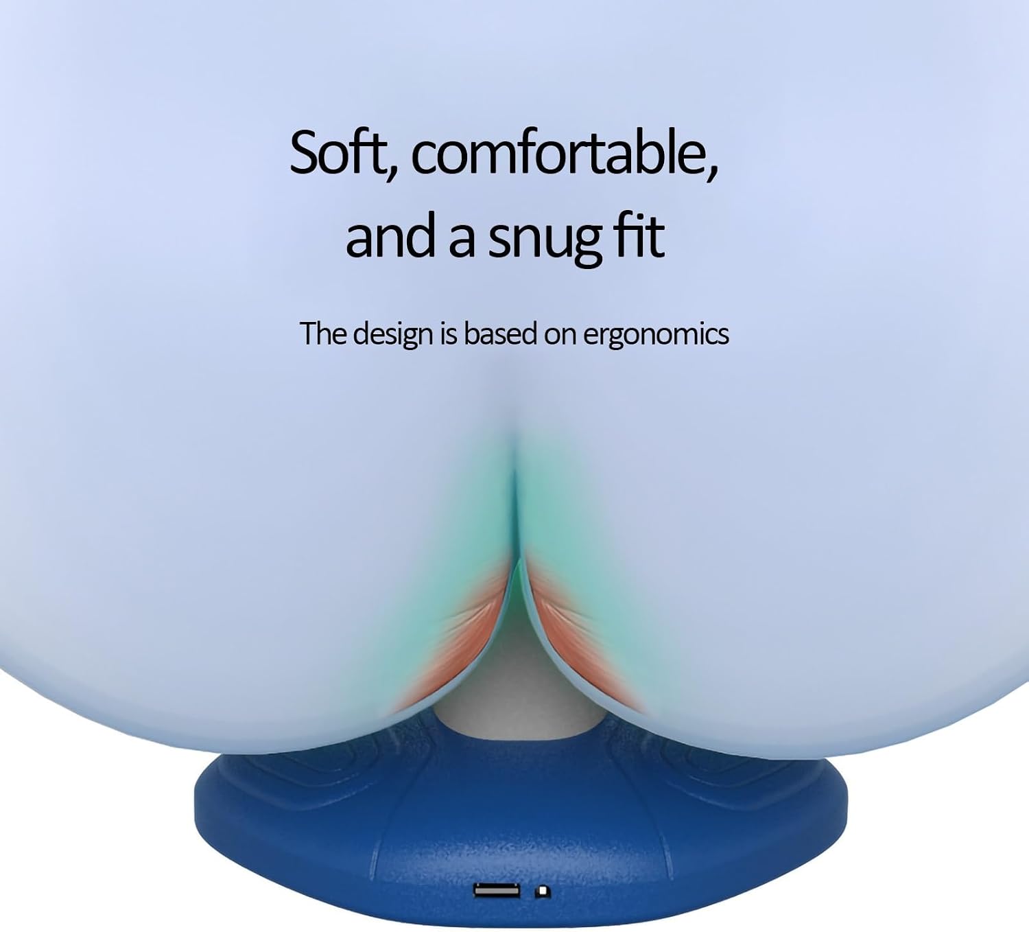 Plan Kegel Exercise Equipment Offering Modes for Center Stability Postnatal Recovery Transportable Careful Exerciser(Blue,1pcs)