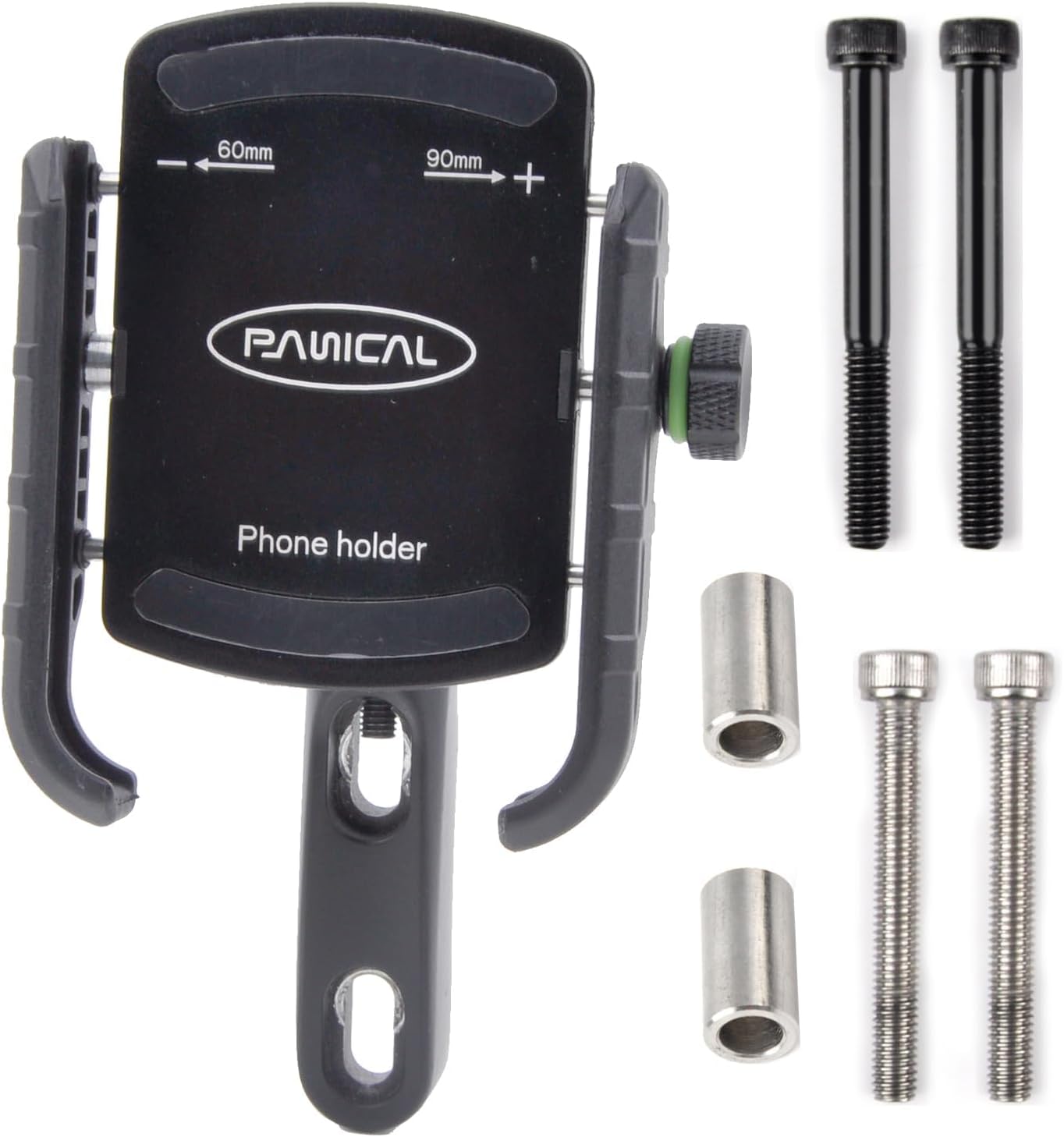 PANICAL Motorcycle for Honda Goldwing GL1800 F6B DCT Universal Bicycle Brake Lever Phone Holder Parts Special Vehicle Paired 17mm 5/8" Ball Head Adapter Paired (Black)