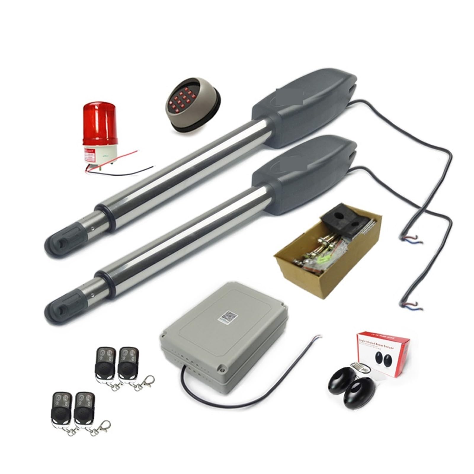 Rsgxlfqzvak E Automatic Gat Opener, Ac110/220V Gates/Electric Swing Gat Opener Operators 400Kg Per Leaf Dual Hing- Automatic For Hom Or Industrial(E)