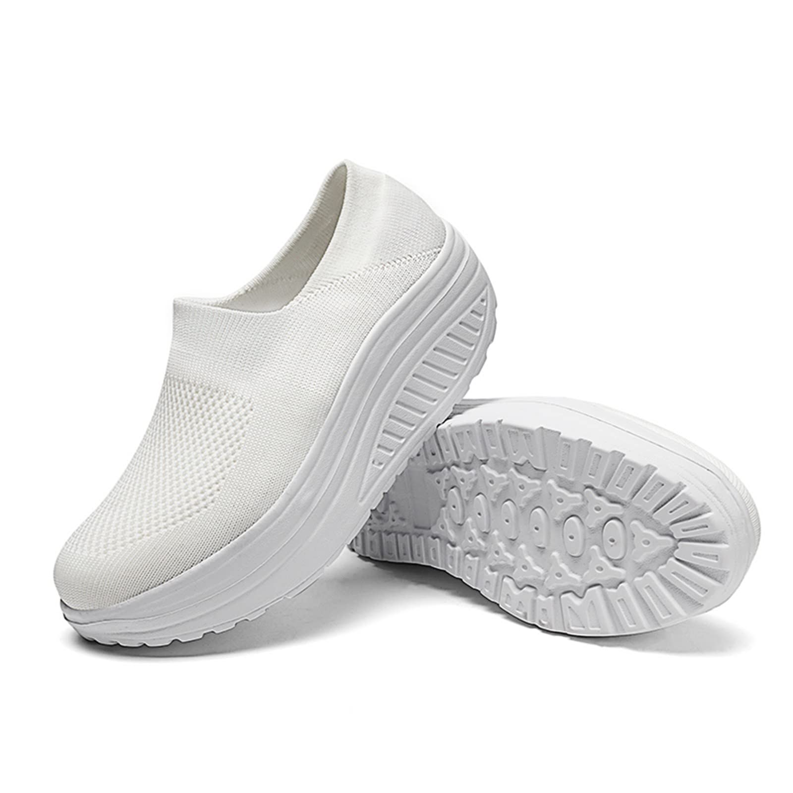 Scarpe Senza Lacci Donna Sneakers Estive Comode Casual Ortopediche Mesh Sportive Air Cuscino Traspiranti Passeggio Antiscivolo Leggero Slip on Sport Basculanti Basse Barca per Artrite Camminata