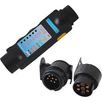 CCLIFE Trailer Tester 7/13-Pin 12V Socket Tester for Trailer
