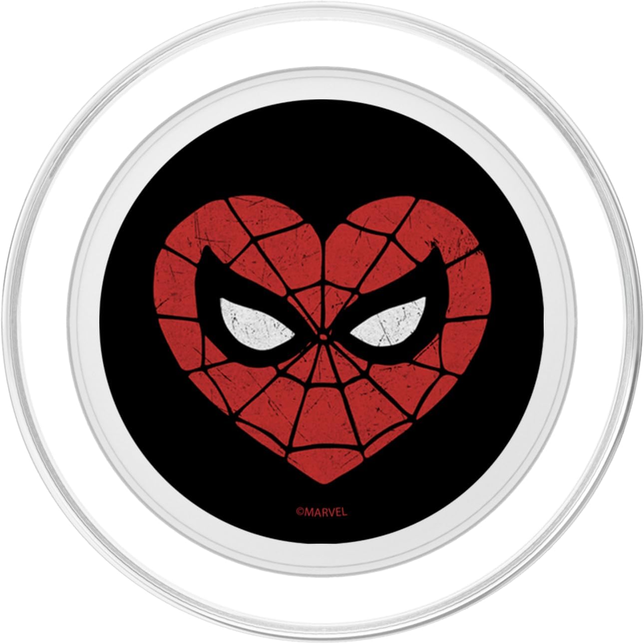 Marvel Spider-Man Heart Shape Mask Valentine's Day PopSockets PopGrip for MagSafe