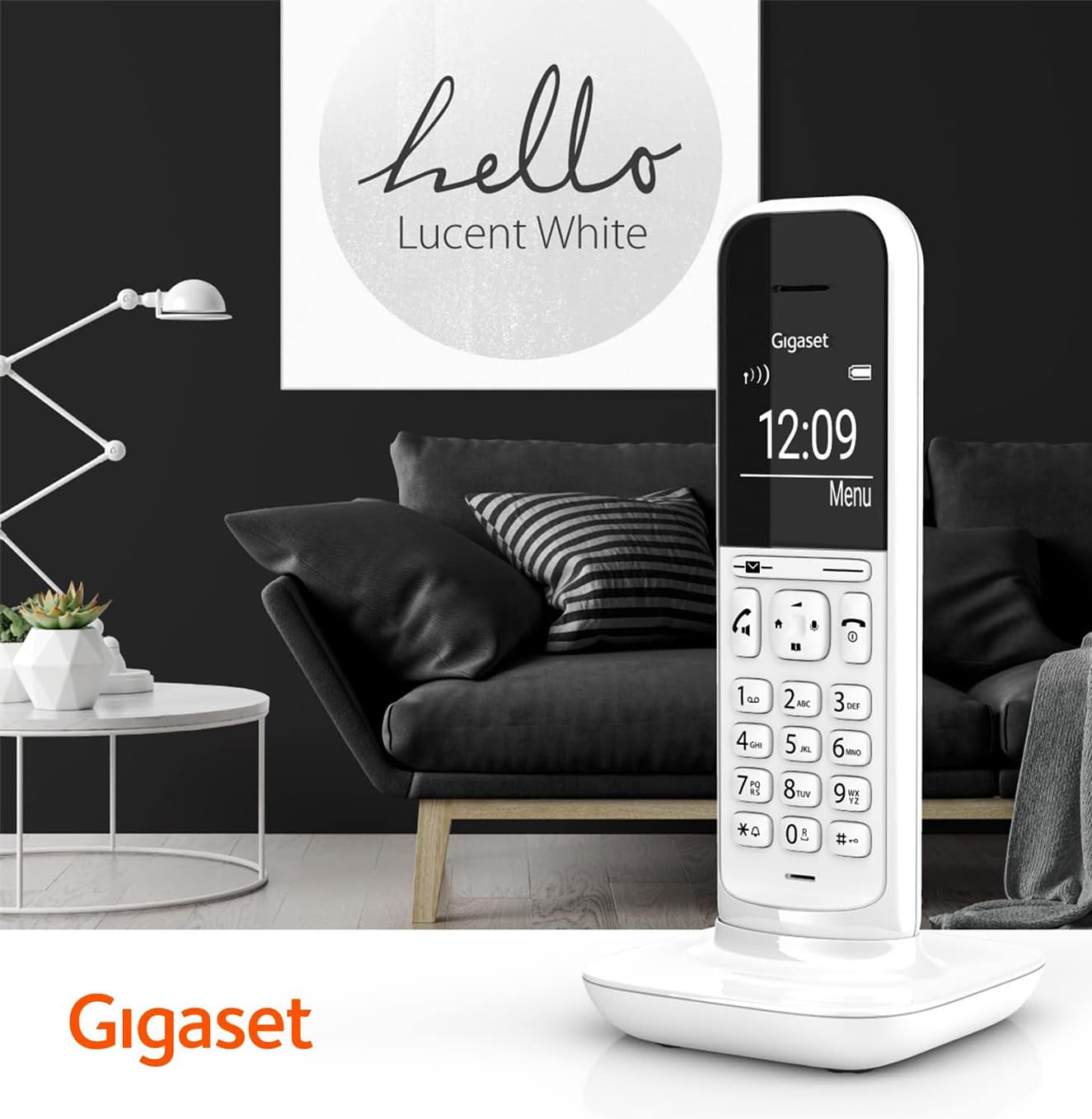 Gigaset CL390HX - Design DECT-Mobilteil mit Ladeschale - Fritzbox-kompatibel - Schnurloses Telefon für Router und DECT-Basis - 2 Akustik-Profile, weiß [Deutsche Version] [Ohne Basis]