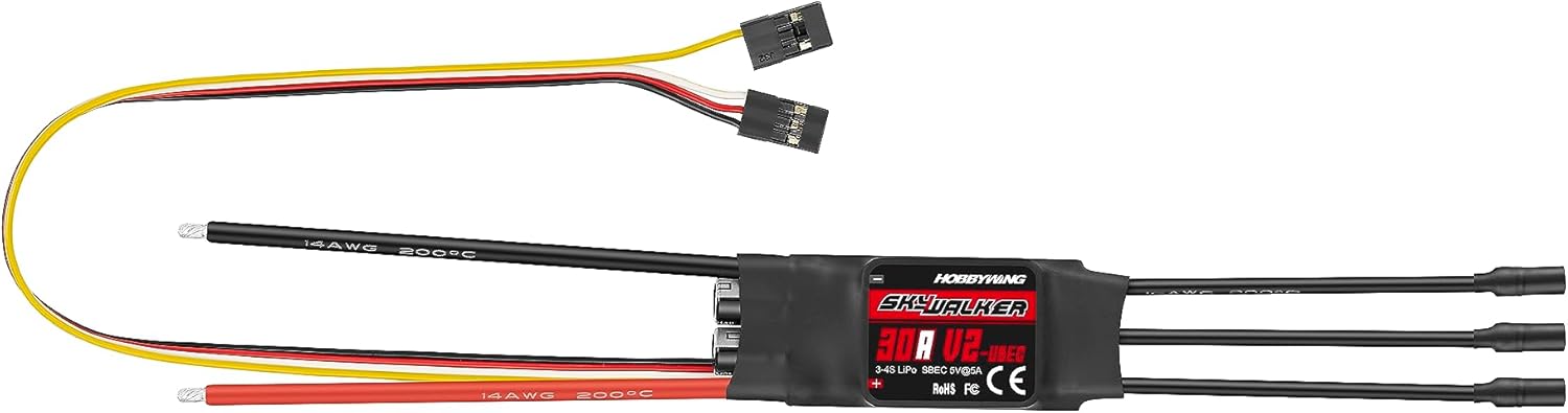 HOBBYWING Skywalker 30A V2 ESC with connected wires