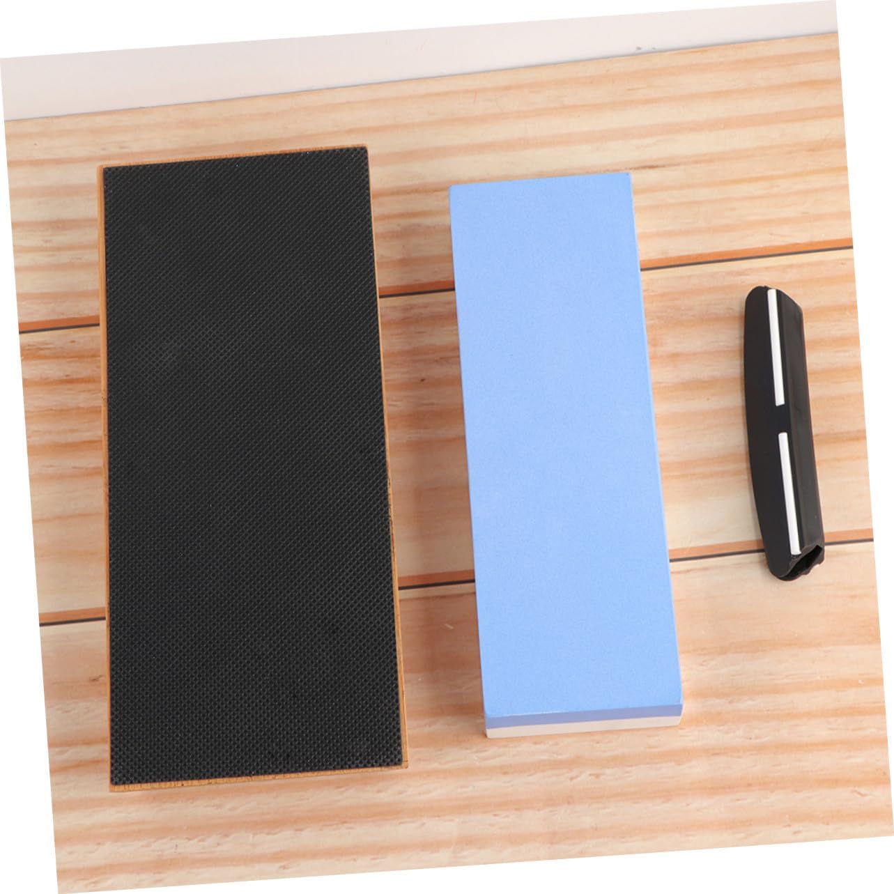 Household Double-sided Sharpening Stone Kit Grit with Anti-skid Base for Kitchen Knives Scissors and Multi-purpose Cutters Compact Tool for Home and Outdoor Use