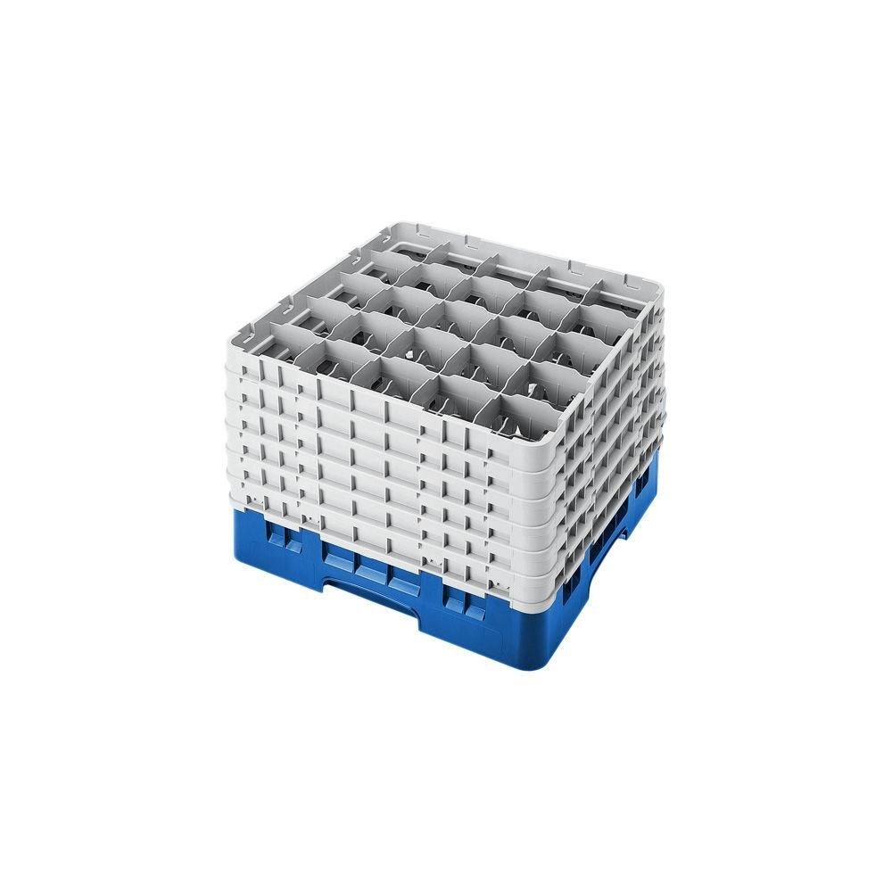 Camrack Glass Rack, W/6 Extenders, Full Size, Low Profile, 25 Compartments, 3-1/2'' Max. Dia., (2 Pieces/Unit)