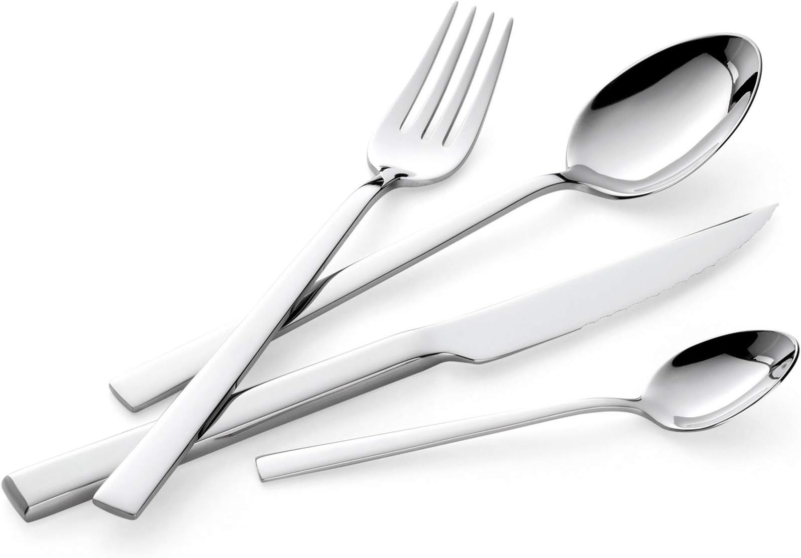 Ménagère Laguiole 16 Pièces Inox – Set De Couverts Complet (fourchettes, Couteaux, Cuillères), Design Intemporel