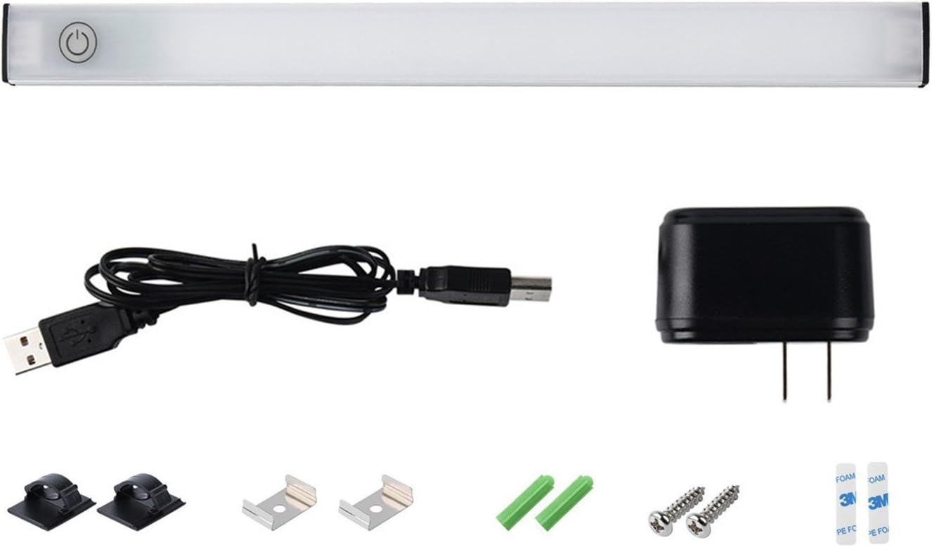 Lightbuy Under Cabinet Lighting Kitchen Under Shelf Light Touch Dim Brightness Light Bar Under Counter of Kitchen,Work Bench,Shelf 11 Inch White Color not linkable